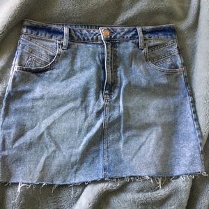 Wild Fable Mini Frayed Jean Skirt
